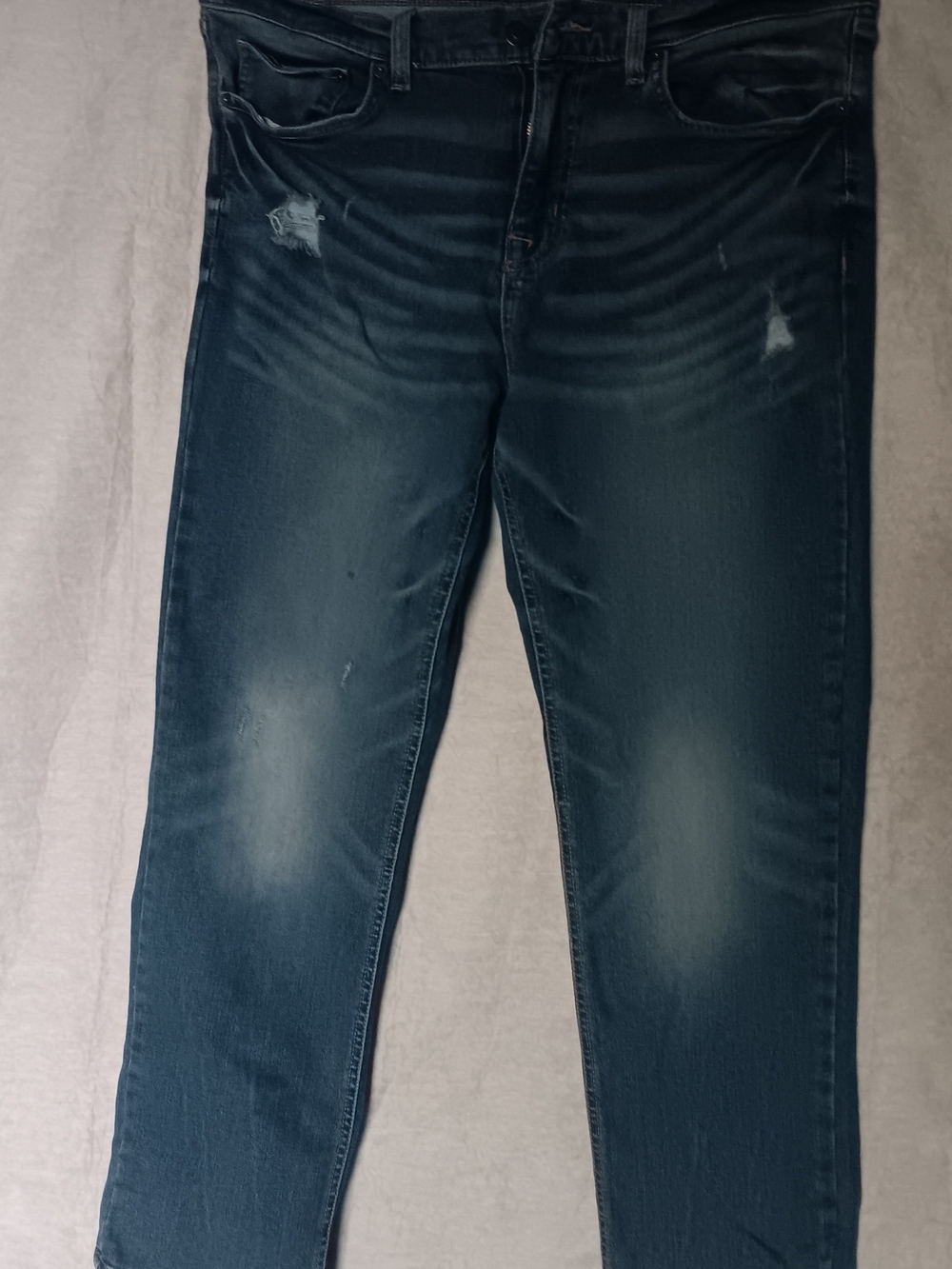 No Boundaries Dark Blue Distressed Skinny Jeans